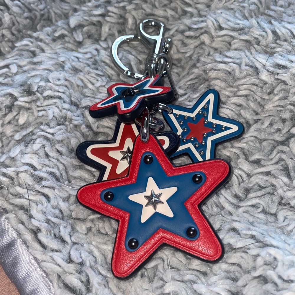 Coach 4th of July Patriot Keychain Charm 🎇
